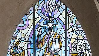 Buntglasfenster Kirche Dorfhain