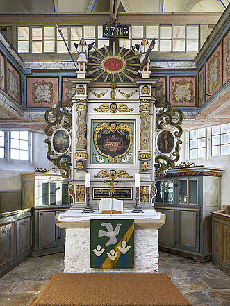 Altar in Kirche Hartmannsdorf