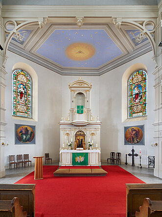 Blick auf Altar Stadtkirche Frauenstein